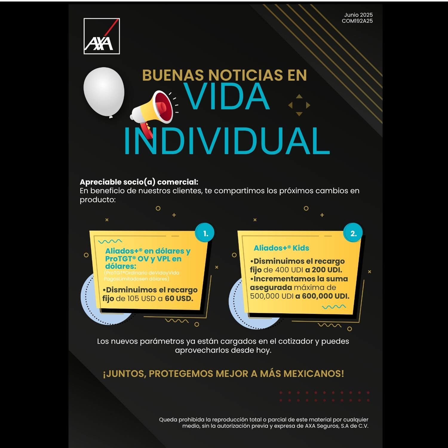 Buenas noticias Vida Ind